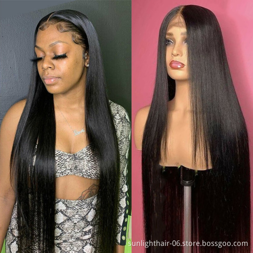 Bas prix de gros Perruque du styleT sans colle vrai Remy chevuex bresilien/Indien haute qualite perruques-naturel cheveux humain